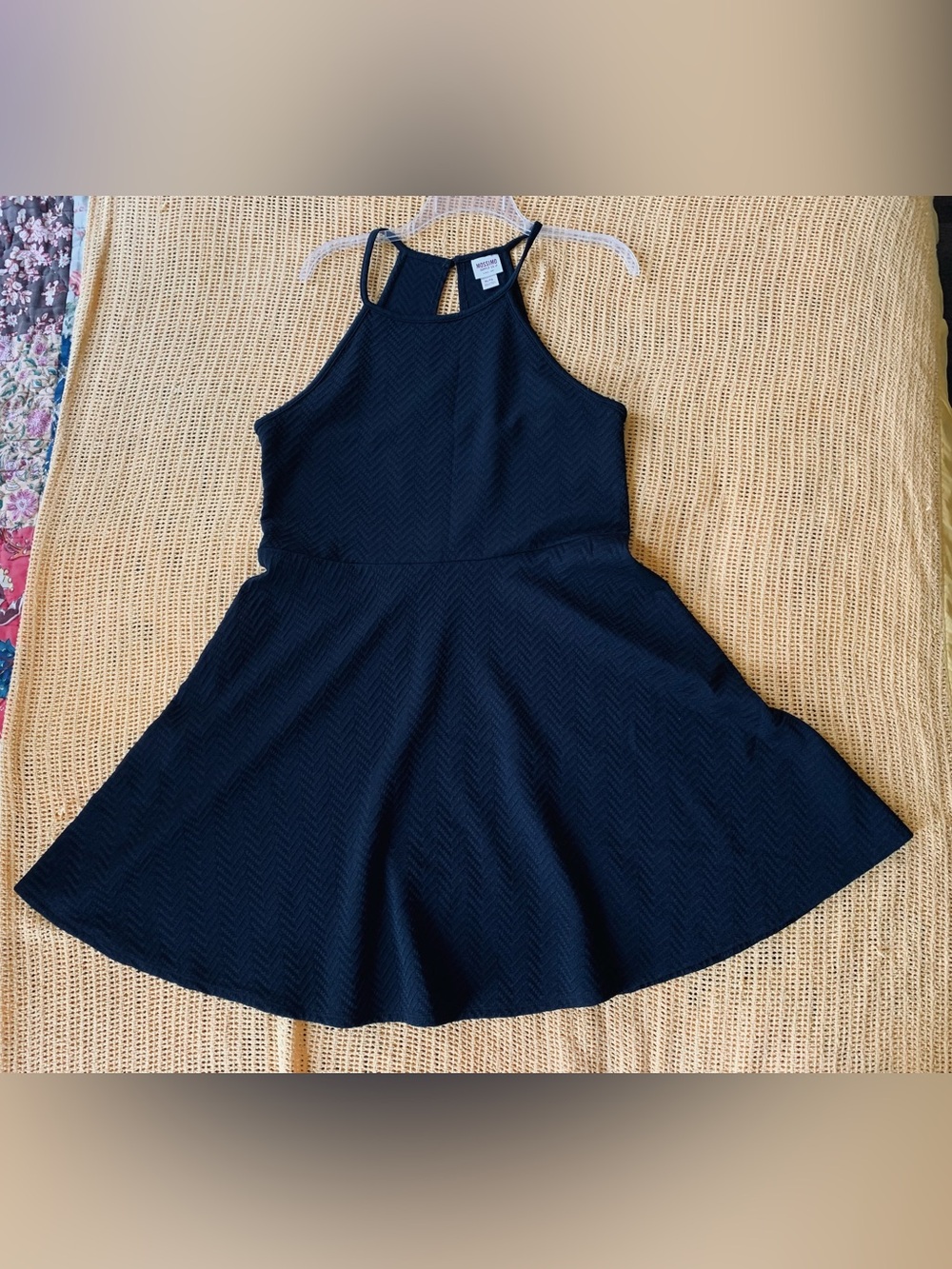 Mossimo Supply Co Black Wave Tank Style Dress size XL
